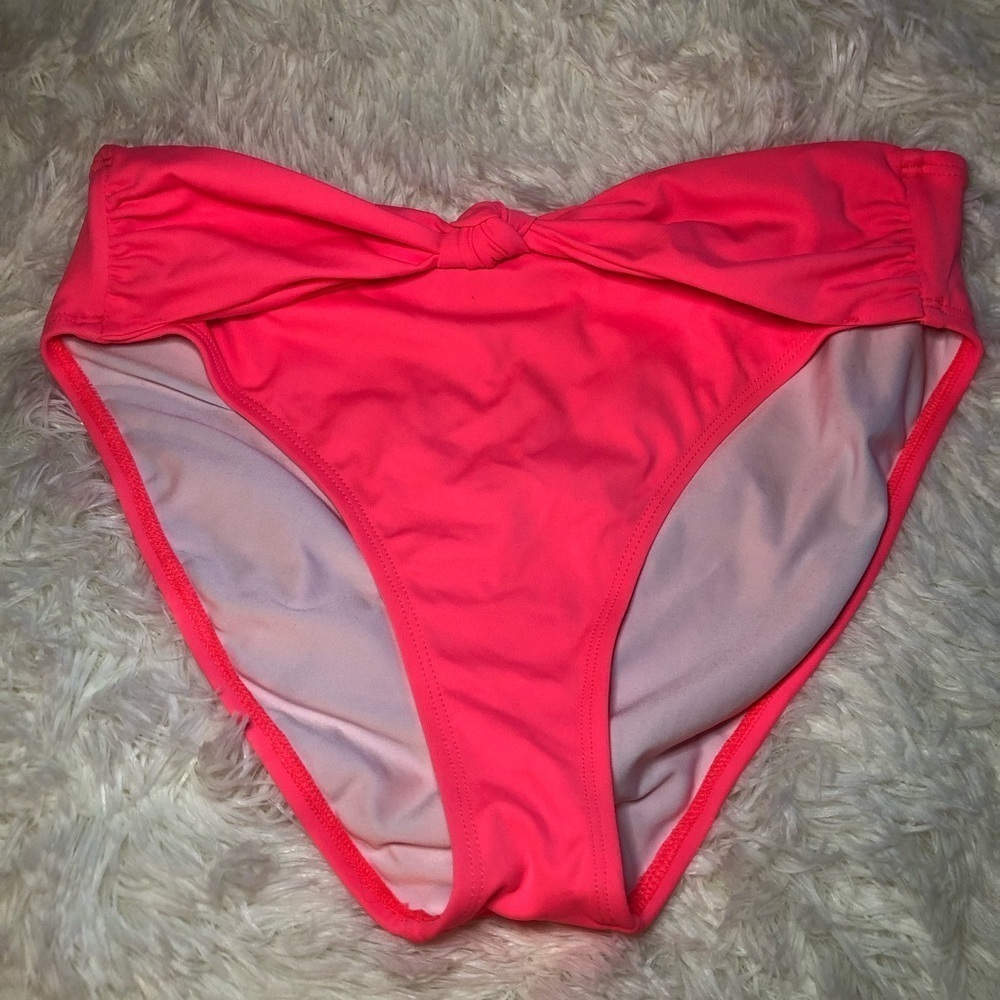 Vibrant Pink Women's Swim Bottoms Medium